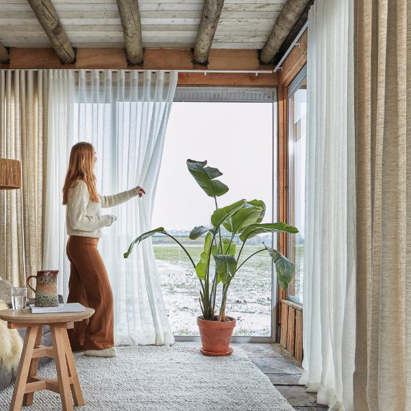 Lichtdoorlatende gordijnen